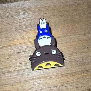 Women’s Jewelry Fashion Fun Cute Triple Totoro/My Neighbor Totoro Enamel Pin